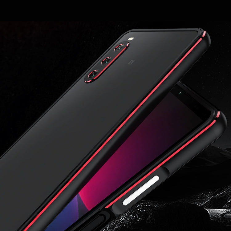 For Sony Xperia 10 ��� Aurora Series Lens Protector + Metal Frame Protective Phone Case(Silver+Silver) - Sony Cases by PMC TechLife | Online Shopping South Africa | PMC TechLife | Buy Now Pay Later Mobicred