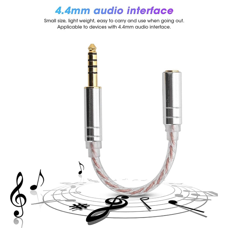 ZS0156 Balanced Inter-conversion Audio Cable(3.5 Stereo Male to 4.4 Balance Female) - Headset Accessories by PMC Jewellery | Online Shopping South Africa | PMC Jewellery | Buy Now Pay Later Mobicred