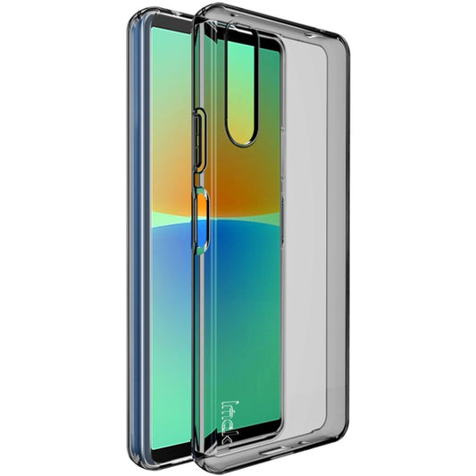 For Sony Xperia 10 IV IMAK UX-5 Series Transparent Shockproof TPU Protective Phone Case(Transparent Black) - Sony Cases by imak | Online Shopping South Africa | PMC Jewellery