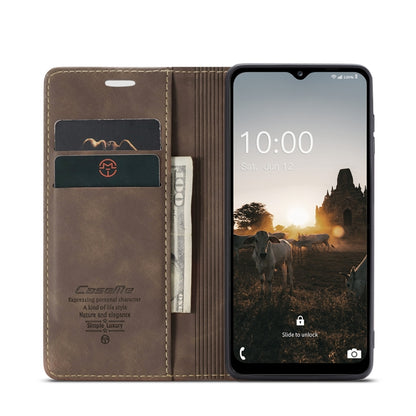 For Samsung Galaxy M33 5G CaseMe 013 Multifunctional Horizontal Flip Leather Phone Case(Coffee) - Galaxy Phone Cases by CaseMe | Online Shopping South Africa | PMC Jewellery | Buy Now Pay Later Mobicred