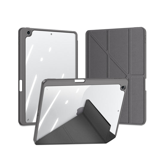 For iPad 10.2 2019/2020/2021 DUX DUCIS Magi Series Shockproof Tablet Case(Grey) - iPad 10.2 Cases by DUX DUCIS | Online Shopping South Africa | PMC Jewellery | Buy Now Pay Later Mobicred