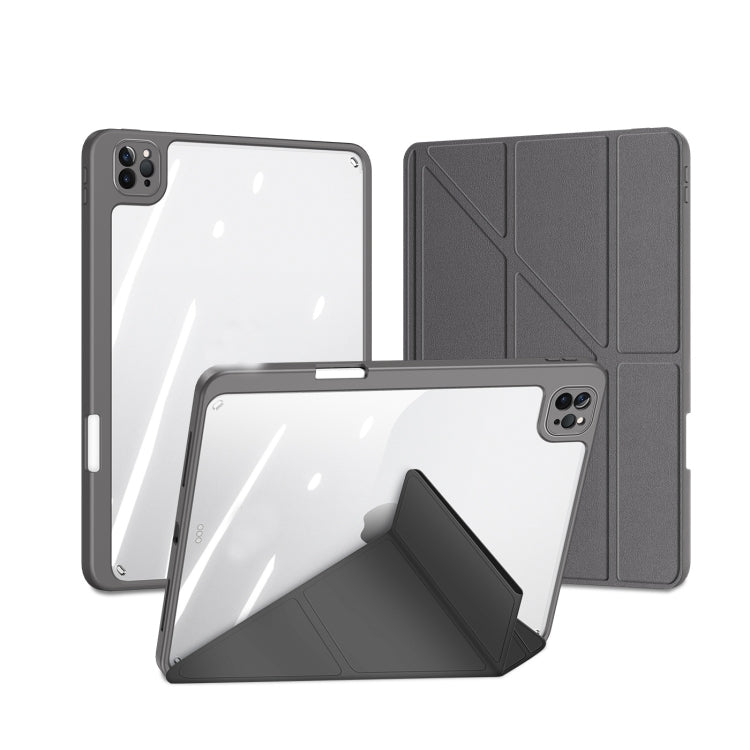 For iPad Pro 12.9 2022/2021/2020/2018 DUX DUCIS Magi Series Shockproof Tablet Case(Grey) - iPad Pro 12.9 (2020) Cases by DUX DUCIS | Online Shopping South Africa | PMC Jewellery | Buy Now Pay Later Mobicred