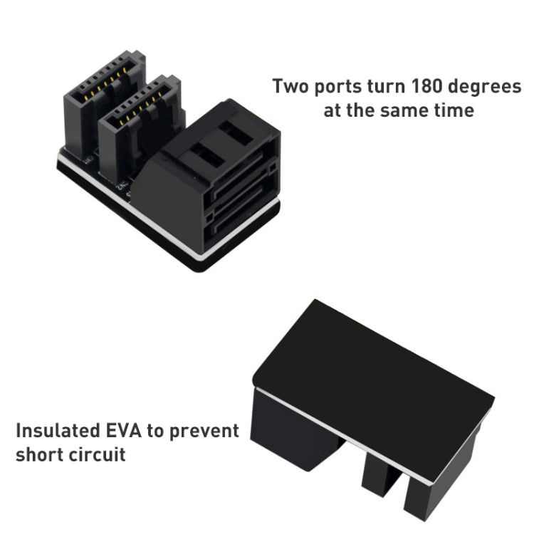 5 PCS Motherboard SATA 7Pin Dual Interface, Model:PH572 180 Degree - Others by PMC Jewellery | Online Shopping South Africa | PMC Jewellery | Buy Now Pay Later Mobicred