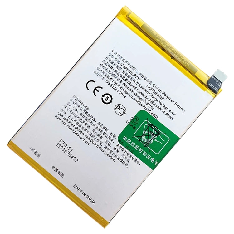BLP711 4000 mAh Li-Polymer Battery Replacement For OPPO A1k / Realme C2 - For OPPO by PMC Jewellery | Online Shopping South Africa | PMC Jewellery | Buy Now Pay Later Mobicred