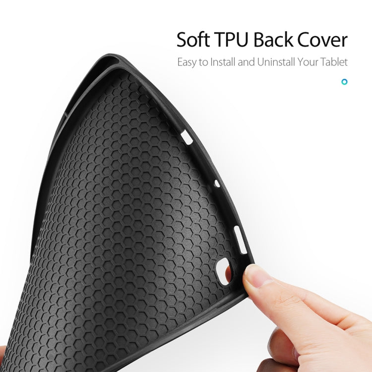 For Galaxy Tab S6 Lite 10.4 inch / S6 Lite 2024 DUX DUCIS Domo Series Horizontal Flip Magnetic PU Leather Case with Three-folding Holder & Pen Slot & Sleep / Wake-up Function(Black) - free shipping - PMC Jewellery - Order now!
