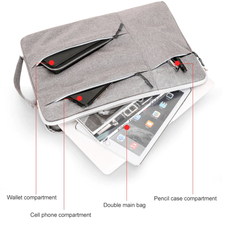 C310 Portable Casual Laptop Handbag, Size:15.4-16 inch(Blue) - 13.3 inch by PMC TechLife | Online Shopping South Africa | PMC TechLife | Buy Now Pay Later Mobicred