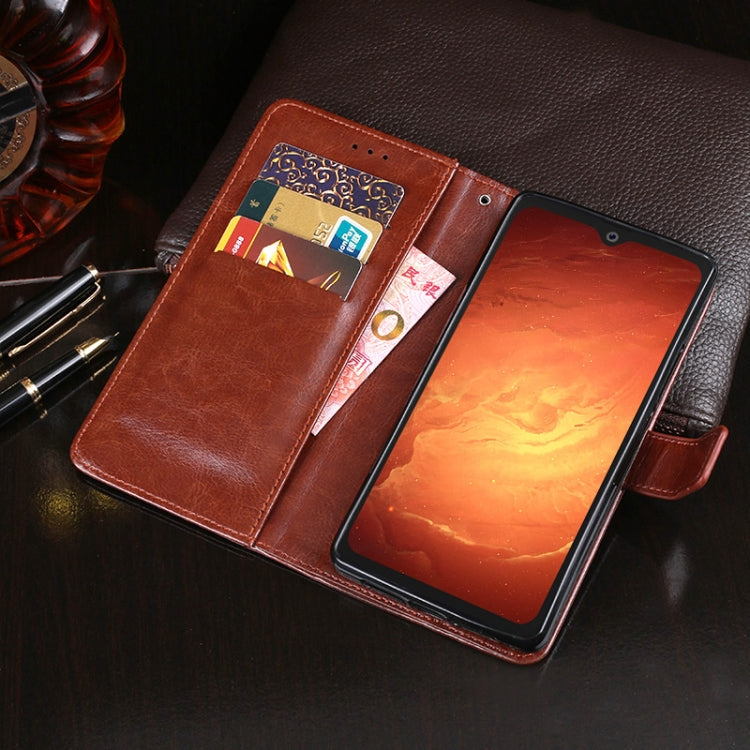 For Blackview BV9800 Pro idewei Crazy Horse Texture Horizontal Flip Leather Case with Holder & Card Slots & Wallet(Brown) - More Brand by idewei | Online Shopping South Africa | PMC Jewellery | Buy Now Pay Later Mobicred