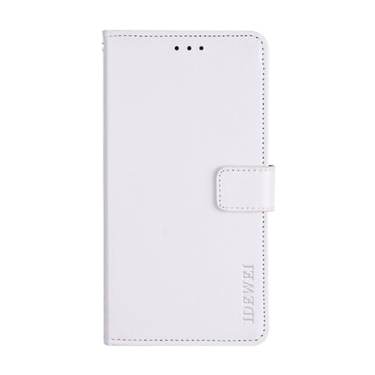 For Blackview BV9800 Pro idewei Crazy Horse Texture Horizontal Flip Leather Case with Holder & Card Slots & Wallet(White) - More Brand by idewei | Online Shopping South Africa | PMC Jewellery | Buy Now Pay Later Mobicred