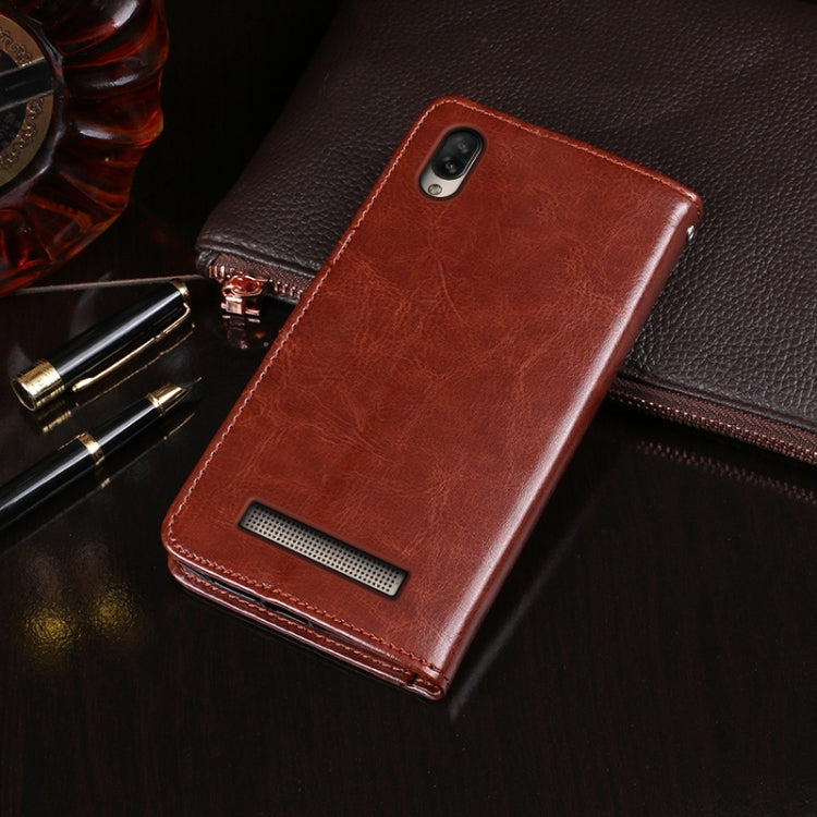 For Doogee X90 idewei Crazy Horse Texture Horizontal Flip Leather Case with Holder & Card Slots & Wallet(Dark Blue) - More Brand by idewei | Online Shopping South Africa | PMC TechLife | Buy Now Pay Later Mobicred