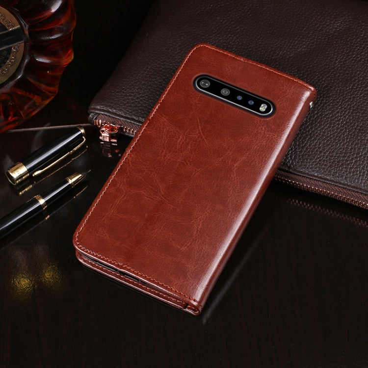 For LG V60 ThinQ idewei Crazy Horse Texture Horizontal Flip Leather Case with Holder & Card Slots & Wallet(Red) - LG by idewei | Online Shopping South Africa | PMC Jewellery | Buy Now Pay Later Mobicred