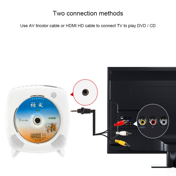 Kecag KC-609 Wall Mounted Home DVD Player Bluetooth CD Player, Specification:CD Version+ Not Connected to TV+ Plug-In Version(Black) - DVD & LCD Player by Kecag | Online Shopping South Africa | PMC Jewellery | Buy Now Pay Later Mobicred