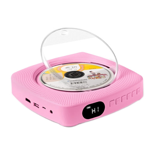 Kecag KC-609 Wall Mounted Home DVD Player Bluetooth CD Player, Specification:CD Version +Not Connected to TV + Charging Version(Pink) - DVD & LCD Player by Kecag | Online Shopping South Africa | PMC Jewellery | Buy Now Pay Later Mobicred