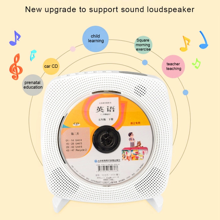 Kecag KC-609 Wall Mounted Home DVD Player Bluetooth CD Player, Specification:DVD/CD+Connectable TV + Charging Version(Black) - free shipping - PMC Jewellery - Order now!