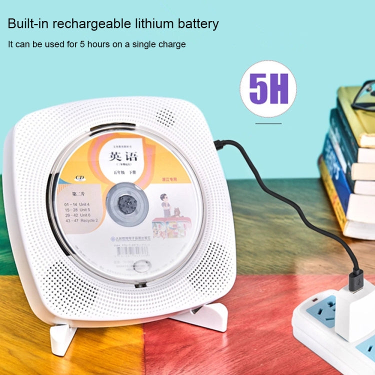 Kecag KC-609 Wall Mounted Home DVD Player Bluetooth CD Player, Specification:DVD/CD+Connectable TV + Charging Version(Black) - free shipping - PMC Jewellery - Order now!