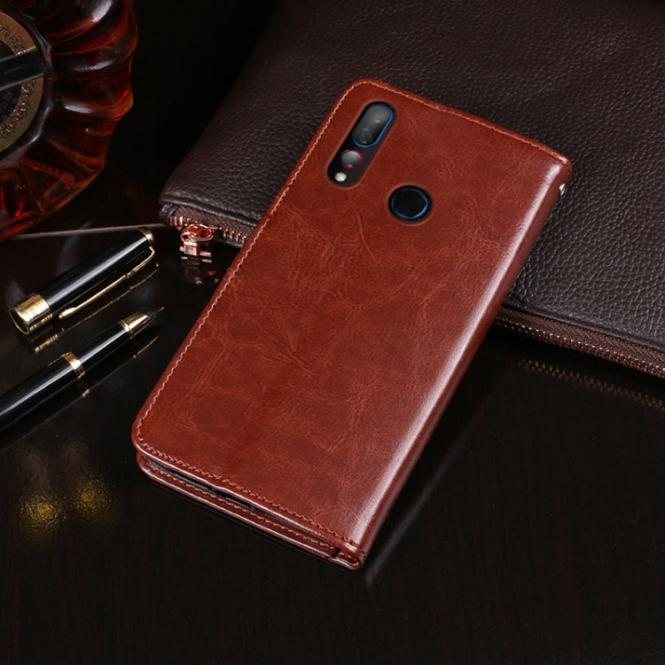 For HTC Desire 19+ idewei Crazy Horse Texture Horizontal Flip Leather Case with Holder & Card Slots & Wallet(Dark Blue) - free shipping - PMC Jewellery - Order now!