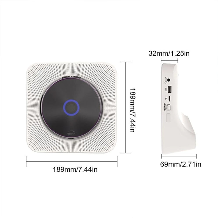 Kecag KC-806 2A Retro Bluetooth Music Disc Album CD Player, Specification:Rechargeable Version(Pink) - free shipping - PMC Jewellery - Order now!