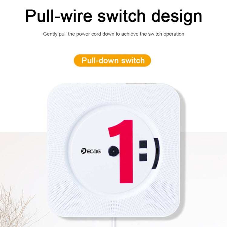 Kecag KC-808 6W Wall Mounted Bluetooth CD Player(White) - free shipping - PMC Jewellery - Order now!