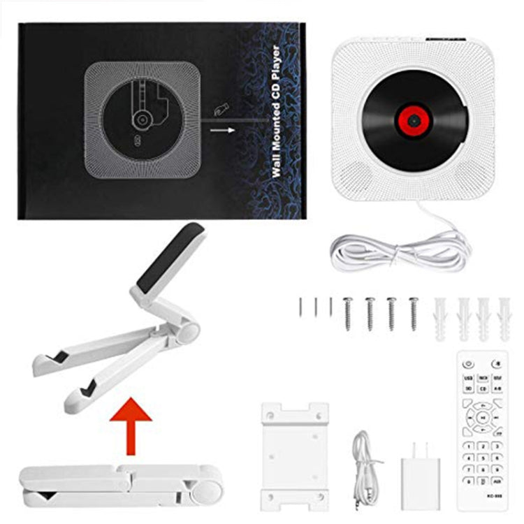 Kecag KC-809 10W Portable Bluetooth Album CD Player Player(White) - DVD & LCD Player by Kecag | Online Shopping South Africa | PMC Jewellery | Buy Now Pay Later Mobicred