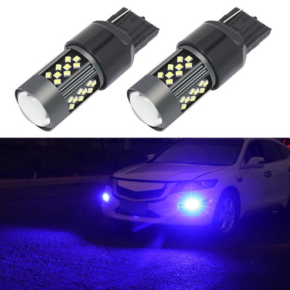 1 Pair 7440 12V 7W Continuous Car LED Fog Light(Blue Light) - Fog / Driving Lights by PMC Jewellery | Online Shopping South Africa | PMC Jewellery | Buy Now Pay Later Mobicred