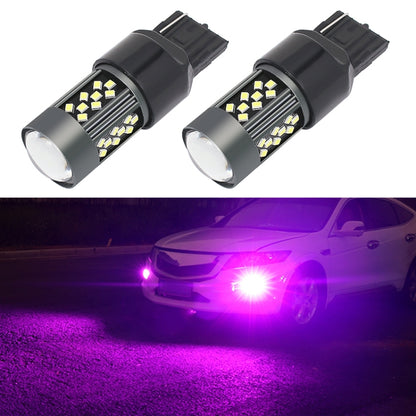 1 Pair 7440 12V 7W Continuous Car LED Fog Light(Purple Light) - Fog / Driving Lights by PMC Jewellery | Online Shopping South Africa | PMC Jewellery | Buy Now Pay Later Mobicred