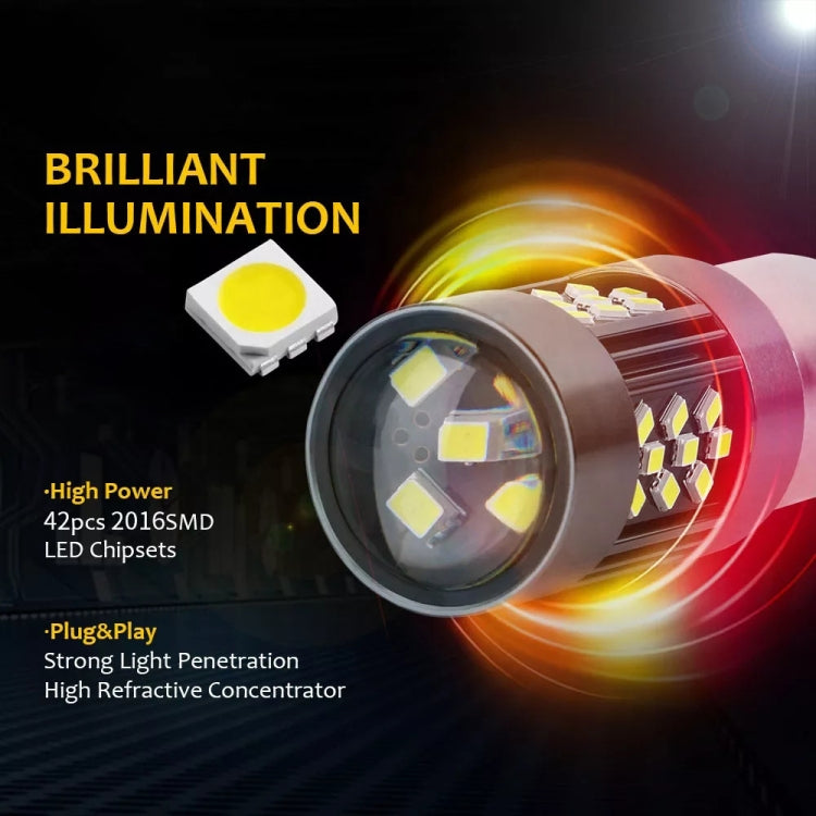 1 Pair 7440 12V 7W Continuous Car LED Fog Light(Blue Light) - Fog / Driving Lights by PMC TechLife | Online Shopping South Africa | PMC TechLife | Buy Now Pay Later Mobicred