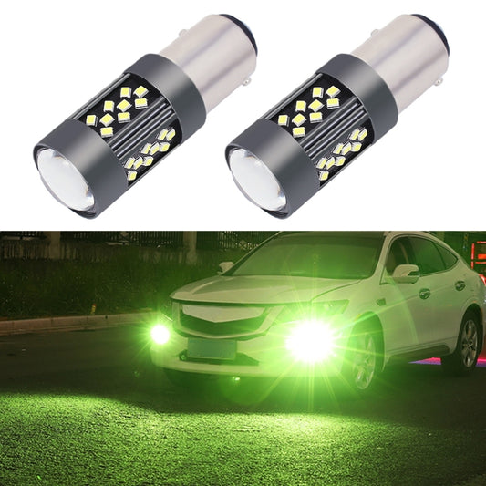 1 Pair 1157 12V 7W Strobe Car LED Fog Light(Lime Light) - Fog / Driving Lights by PMC Jewellery | Online Shopping South Africa | PMC Jewellery | Buy Now Pay Later Mobicred