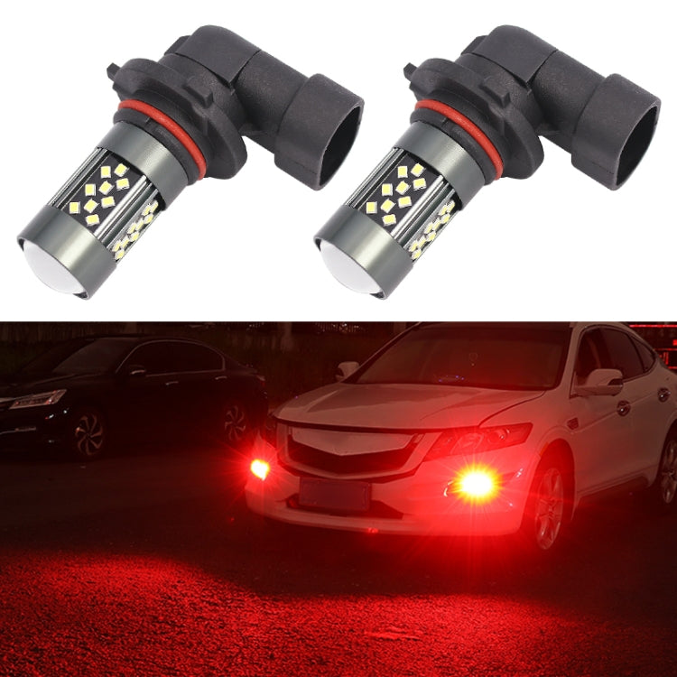 1 Pair 9005 12V 7W Strobe Car LED Fog Light(Red Light) - Fog / Driving Lights by PMC Jewellery | Online Shopping South Africa | PMC Jewellery | Buy Now Pay Later Mobicred