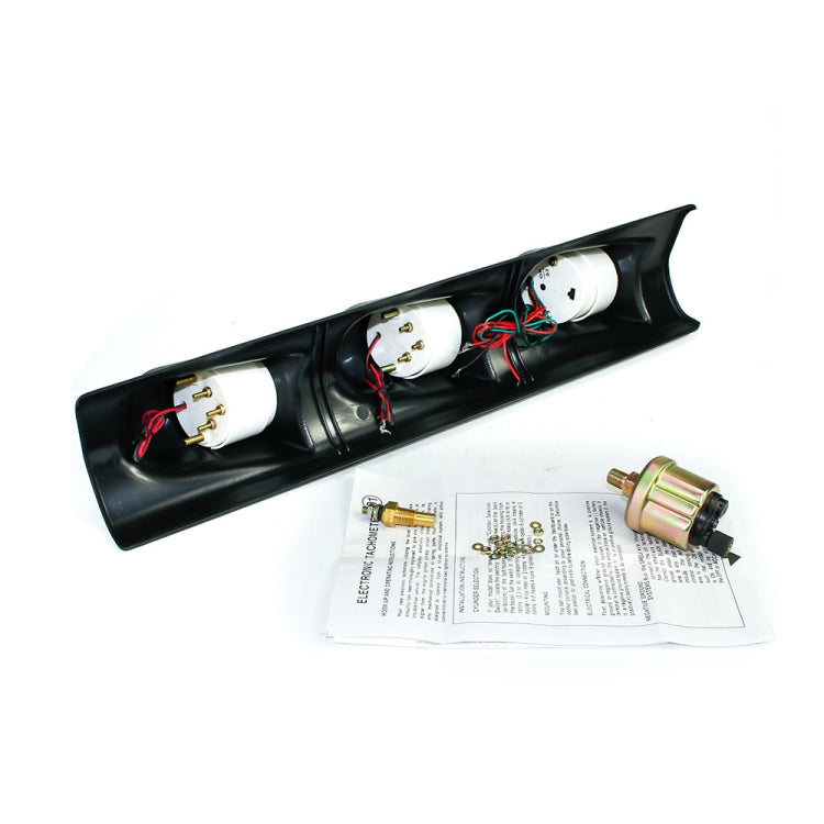 Car Modified 3 in 1 Tachometer Water Temperature Gauge Oil Pressure Gauge, with Left-hand Drive Three Hole - Car Modification by PMC TechLife | Online Shopping South Africa | PMC TechLife | Buy Now Pay Later Mobicred