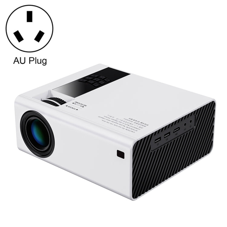 Y6 190ANSI 1024x600P LED Projector Support Screen Mirroring, AU Plug(White) - LED Projector by PMC Jewellery | Online Shopping South Africa | PMC Jewellery | Buy Now Pay Later Mobicred