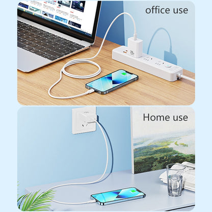 REMAX RP-U5 Extreme 2 Series 20W PD Charger + 1m USB-C / Type-C to 8 Pin Fast Charge Data Cable Set, Specification:US Plug(White) - USB Charger by REMAX | Online Shopping South Africa | PMC Jewellery | Buy Now Pay Later Mobicred