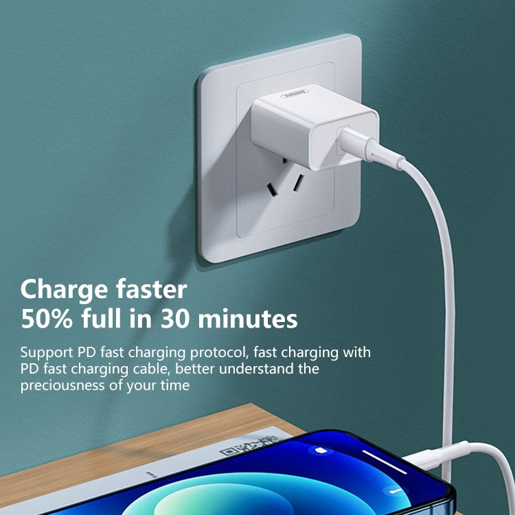 REMAX RP-U70 Jane Series 20W USB-C/Type-C PD Fast Charger, Specification:US Plug(White) - USB Charger by REMAX | Online Shopping South Africa | PMC Jewellery | Buy Now Pay Later Mobicred