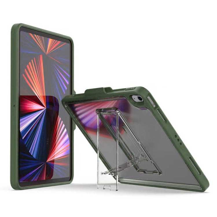 Mutural Transparent Holder Tablet Case For iPad Air 2022/ 2020 10.9(Army Green) - free shipping - PMc TechLife - Order now!