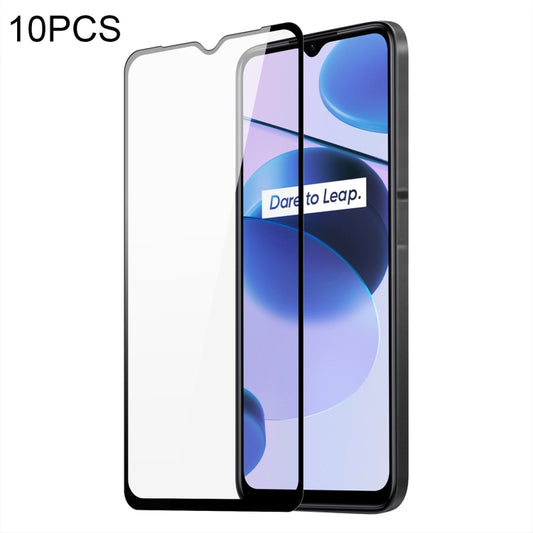 10 PCS For Realme C35 DUX DUCIS 0.33mm 9H Medium Alumina Tempered Glass Film - Realme Tempered Glass by DUX DUCIS | Online Shopping South Africa | PMC Jewellery | Buy Now Pay Later Mobicred