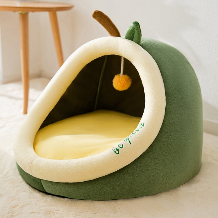 Semi-enclosed Pet Cat and Dog Bed Dog Kennel Pad Pet Supplies, Size:M(Avocado) - Beds by PMC TechLife | Online Shopping South Africa | PMC TechLife | Buy Now Pay Later Mobicred