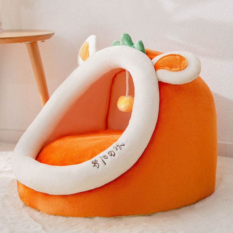 Semi-enclosed Pet Cat and Dog Bed Dog Kennel Pad Pet Supplies, Size:M(Orange Rabbit) - Beds by PMC TechLife | Online Shopping South Africa | PMC TechLife | Buy Now Pay Later Mobicred