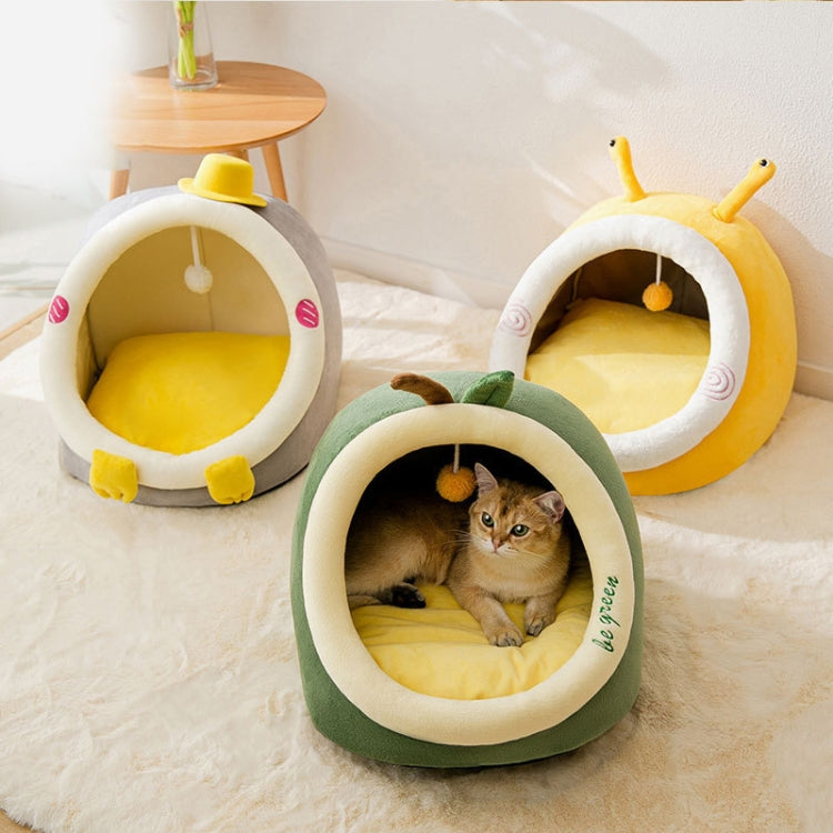 Semi-enclosed Pet Cat and Dog Bed Dog Kennel Pad Pet Supplies, Size:M(Avocado) - Beds by PMC TechLife | Online Shopping South Africa | PMC TechLife | Buy Now Pay Later Mobicred