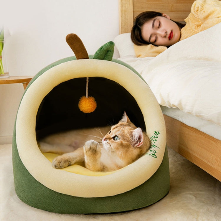 Semi-enclosed Pet Cat and Dog Bed Dog Kennel Pad Pet Supplies, Size:L(Grey + Blanket) - Beds by PMC TechLife | Online Shopping South Africa | PMC TechLife | Buy Now Pay Later Mobicred