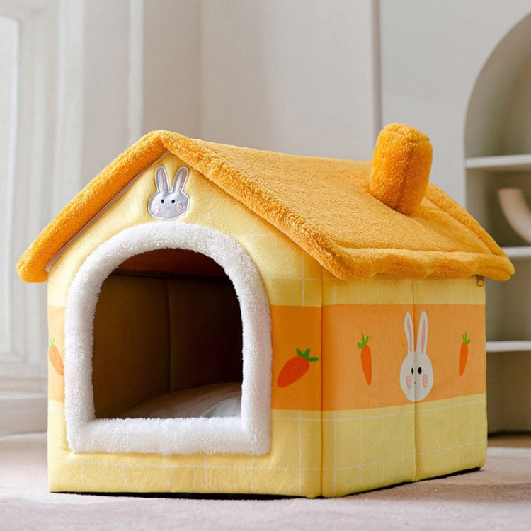 House Type Universal Removable and Washable Pet Dog Cat Bed Pet Supplies, Size:L(Carrot Rabbit) - free shipping - PMC TechLife - Order now!