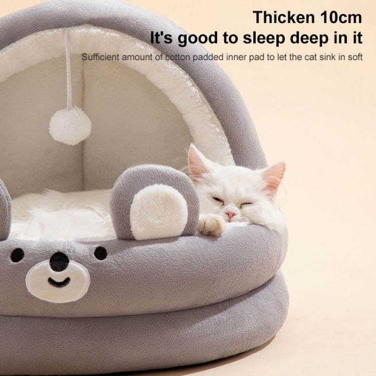 Semi-enclosed Cradle Pet Cat Bed Dog Kennel Pad Pet Supplies, Size:M(Pink Rabbit) - Beds by PMC TechLife | Online Shopping South Africa | PMC TechLife | Buy Now Pay Later Mobicred