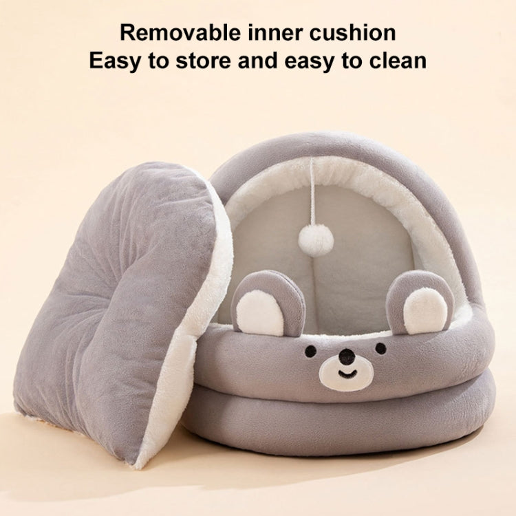 Semi-enclosed Cradle Pet Cat Bed Dog Kennel Pad Pet Supplies, Size:M(Pink Rabbit) - Beds by PMC TechLife | Online Shopping South Africa | PMC TechLife | Buy Now Pay Later Mobicred