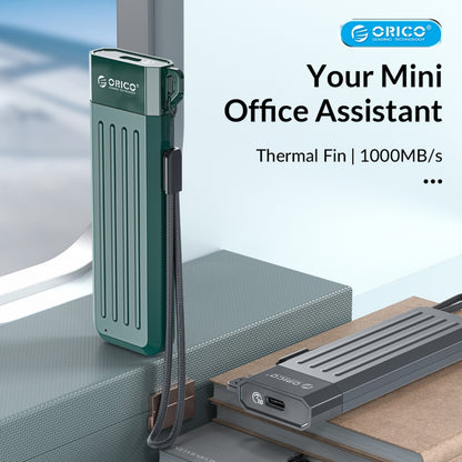 ORICO MM2C3-GY USB3.1 Gen1 Type-C 6Gbps M.2 SATA SSD Enclosure(Grey) - External Solid State Drives by ORICO | Online Shopping South Africa | PMC Jewellery | Buy Now Pay Later Mobicred