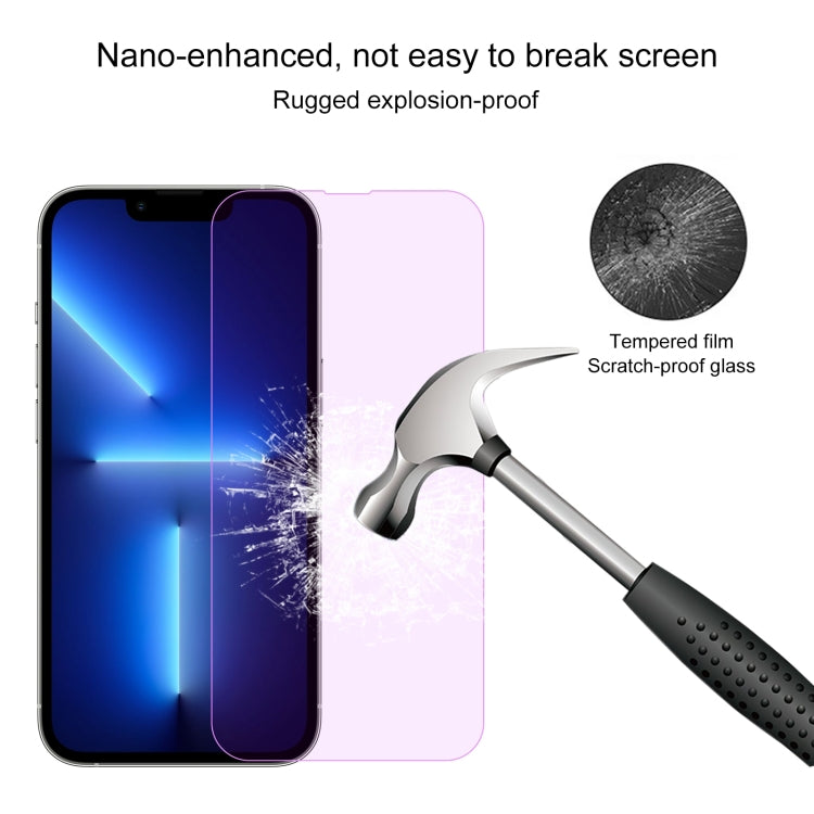 For iPhone 16e / 13 / 13 Pro Purple Light Eye Protection Tempered Glass Film - iPhone 13 Pro Tempered Glass by DIYLooks | Online Shopping South Africa | PMC TechLife | Buy Now Pay Later Mobicred