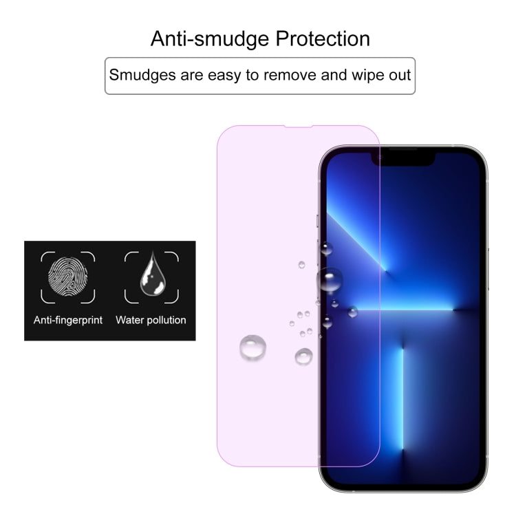 For iPhone 16e / 13 / 13 Pro Purple Light Eye Protection Tempered Glass Film - iPhone 13 Pro Tempered Glass by DIYLooks | Online Shopping South Africa | PMC TechLife | Buy Now Pay Later Mobicred