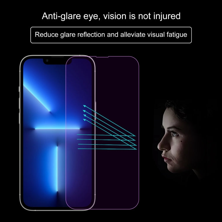 For iPhone 16e / 13 / 13 Pro Purple Light Eye Protection Tempered Glass Film - iPhone 13 Pro Tempered Glass by DIYLooks | Online Shopping South Africa | PMC TechLife | Buy Now Pay Later Mobicred
