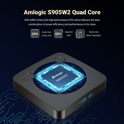 G96max Smart 4K HD Android 11.0 TV Box, Amlogic S905W2 Quad Core ARM Cortex A35, Support Dual Band WiFi, HDMI, RJ45, Capacity:4GB+64GB(AU Plug) - Amlogic S905 by PMC Jewellery | Online Shopping South Africa | PMC Jewellery | Buy Now Pay Later Mobicred