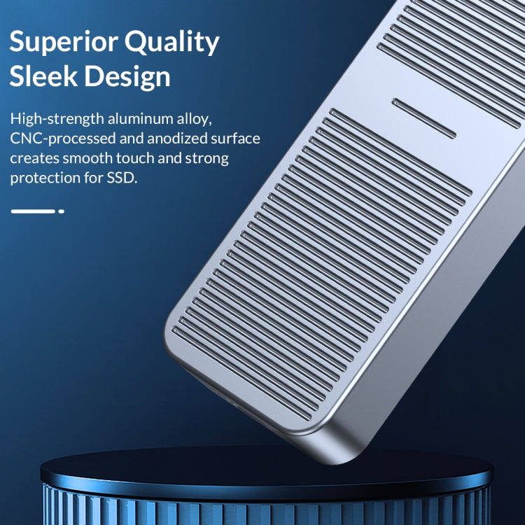ORICO FV25C3-G2-SV 10Gbps USB3.2 Gen2 Type-C M.2 NVMe/NGFF(SATA) Dual Protocol SSD Enclosure(Silver) - free shipping - PMC Jewellery - Order now!