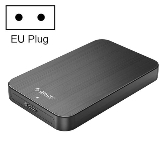 ORICO HM25U3 2.5 inch USB3.0 Micro-B Hard Drive Enclosure, Plug:EU Plug(Black) - HDD Enclosure by ORICO | Online Shopping South Africa | PMC Jewellery | Buy Now Pay Later Mobicred