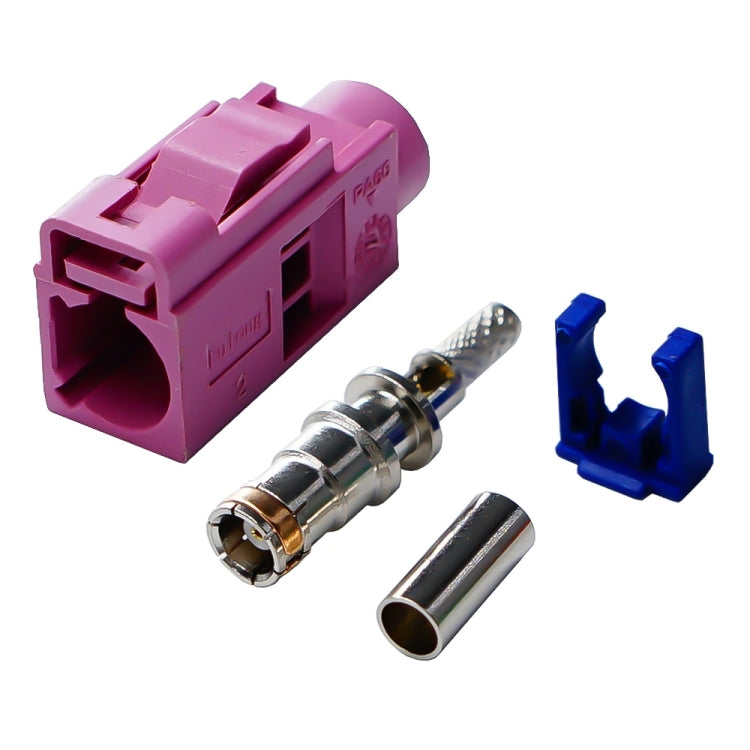 For RG174 Cable Fakra Radio Crimp Female Jack / Plug Connector with Phantom RF Coaxial(Fakra H) - GPS Accessories by PMC TechLife | Online Shopping South Africa | PMC TechLife | Buy Now Pay Later Mobicred