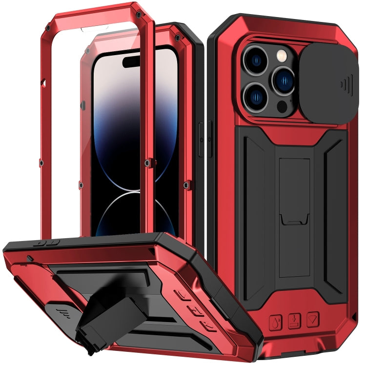 For iPhone 14 Pro R-JUST Shockproof Life Waterproof Dust-proof Case(Red) - iPhone 14 Pro Cases by R-JUST | Online Shopping South Africa | PMC Jewellery