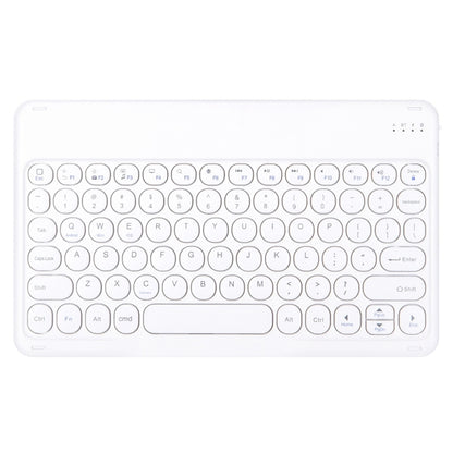 Round Cap Bluetooth Keyboard Leather Case with Pen Slot, without Touchpad For Samsung Galaxy Tab S7(Rose Gold+White Keyboard) - Samsung Keyboard by PMC Jewellery | Online Shopping South Africa | PMC Jewellery